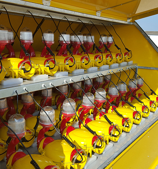 Portable clearance runway lights